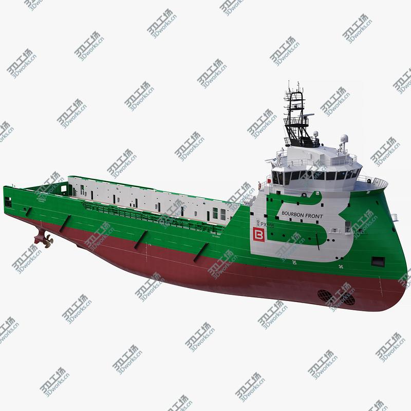 images/goods_img/202105074/Ulstein PX105 Bourbon Front Platform Supply Vessel 3D model/1.jpg
